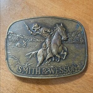 Smith & Wesson Bronze Belt Buckle